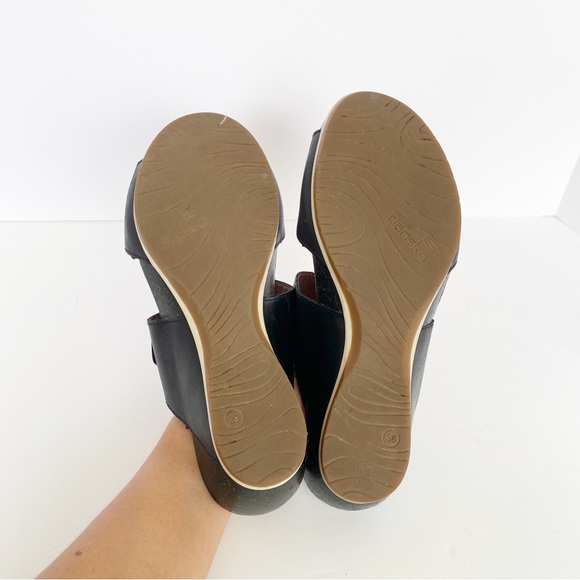 Dansko Women's Vienna Slide Sandal, Black Full Grain size 7.5 to 8 size 38 - Picture 13 of 14